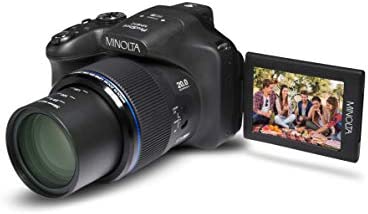 Minolta Pro Shot 20 Mega Pixel HD Digital Camera with 67X Optical Zoom, Full 1080P HD Video & 16GB SD Card, Black 3