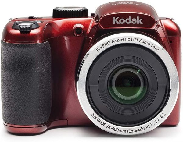 KODAK PIXPRO AZ252 Astro Zoom Digital Camera (Red) Bundle with 32GB Card, Case, Accessory kit, and Rechargeable Batteries 2