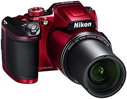 Nikon COOLPIX B500 16MP Digital Camera with 3 Inch TFT LCD Screen Nikkor Lens With 40x optical zoom wifi, Red (Renewed) 3
