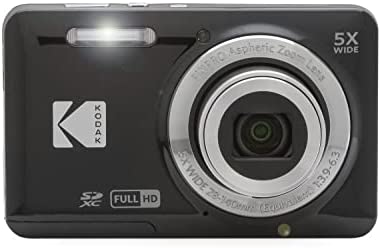 Kodak PIXPRO FZ55 Digital Camera (Black) + 32GB Memory Card + Point and Shoot Camera Case + Extendable Monopod + Lens Cleaning Pen + LCD Screen Protectors + Table Top Tripod – Ultimate Bundle 5
