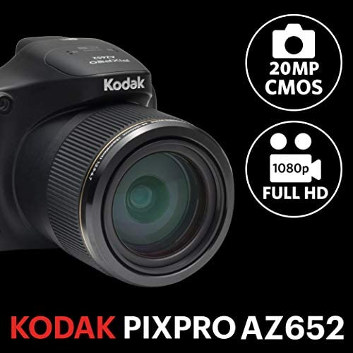 Kodak PIXPRO Astro Zoom AZ652-BK 20MP Digital Camera with 65X Optical Zoom and 3" LCD (Black) 2