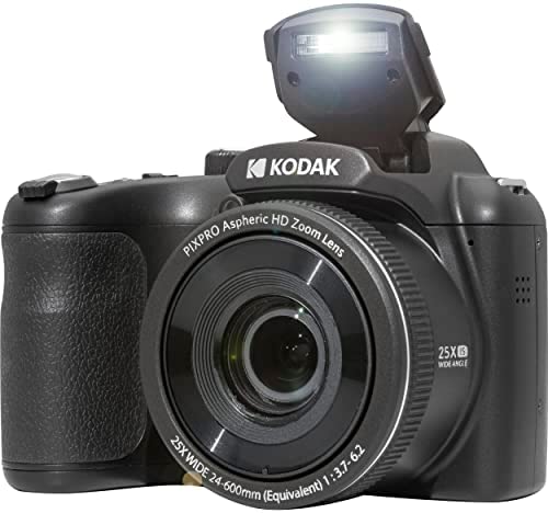 Kodak PIXPRO AZ255 Digital Camera (Black) + Point & Shoot Camera Case + 16GB Memory Card + USB Card Reader + Table Tripod + Accessories 6