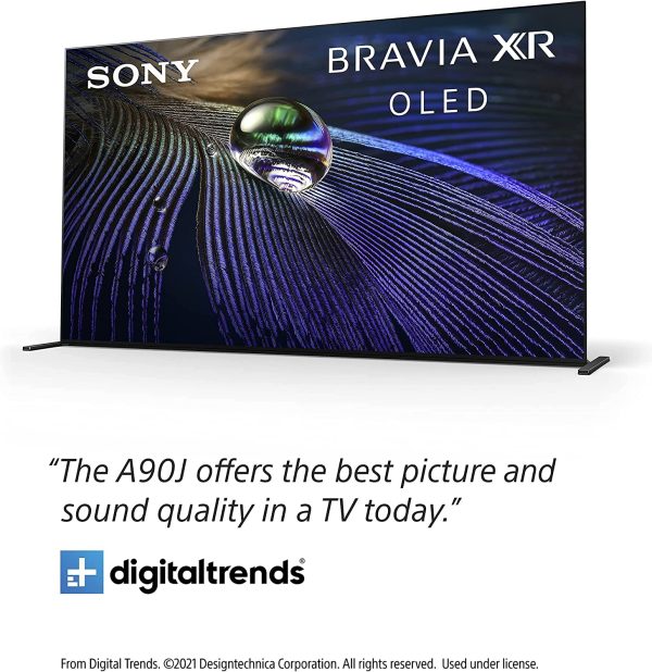 Sony A90J 65 Inch TV: BRAVIA XR OLED 4K Ultra HD Smart Google TV with Dolby Vision HDR and Alexa Compatibility XR65A90J- 2021 Model (Renewed) 3