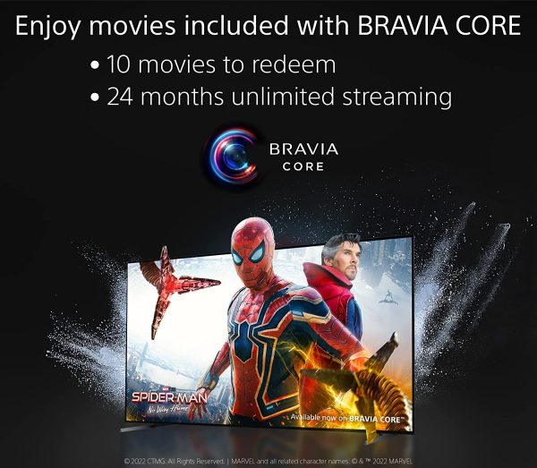 Sony 55 Inch 4K Ultra HD TV A95K Series: BRAVIA XR OLED Smart Google TV with Dolby Vision HDR,Bluetooth, Wi-Fi, USB, Ethernet, HDMI and Exclusive Features for The Playstation- 5 XR55A95K- 2022 Model 4