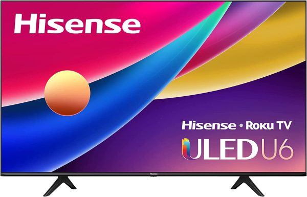 Hisense ULED 4K Premium 55U6GR Quantum Dot QLED Series 55-Inch Class Roku 4K Smart TV with Voice Remote 1