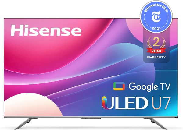 Hisense ULED Premium U7H QLED Series 85-inch Class Quantum Dot Google 4K Smart TV (85U7H, 2022 Model) 1