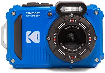 KODAK PIXPRO WPZ2 Rugged Waterproof Digital Camera 16MP 4X Optical Zoom 2.7" LCD Full HD Video, Blue 1
