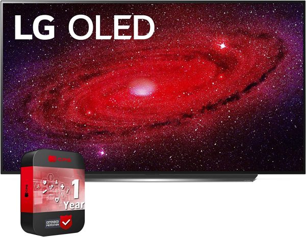 LG OLED65CXPUA 65 inch CX 4K Smart OLED TV with AI ThinQ Bundle with 1 YR CPS Enhanced Protection Pack 1