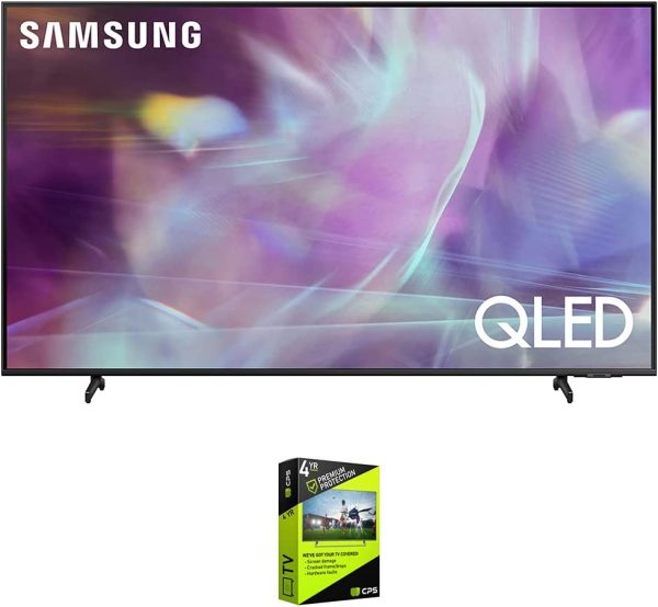 SAMSUNG QN65Q60AA 65 Inch QLED 4K Smart TV Bundle with Premium 4 YR CPS Enhanced Protection Pack 1