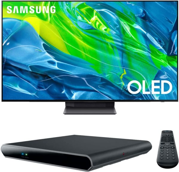 SAMSUNG S95B 55 inch 4K Quantum HDR OLED Smart TV (2022) Bundle with DIRECTV Stream Device Quad-Core 4K Android TV Wireless Streaming Media Player 1