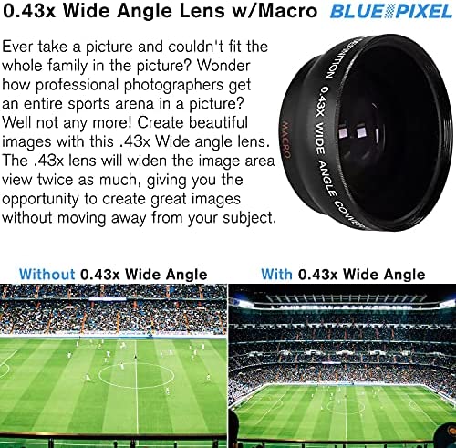 Camera EOS 850D (Rebel T8i) DSLR Camera w/ 18-55mm Lens + 75-300mm III Lens + 420-800mm Zoom Lens + Wide Angle + Telephoto Lens + 128GB Memory + Case + Tripod + Filter Kit + Pro Bundle 7