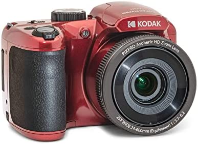 Kodak PIXPRO AZ255 Astro Zoom 16MP Digital Camera (Red) Bundle with 32GB SDHC UHS-I Memory Card, and Camera Case and Accessory for DSLR, Mirrorless, and Camcorders (3 Items) 6