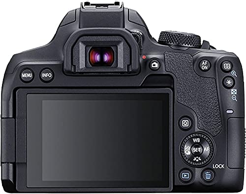 Camera EOS 850D (Rebel T8i) DSLR Camera w/ 18-55mm Lens + 75-300mm III Lens + 420-800mm Zoom Lens + Wide Angle + Telephoto Lens + 128GB Memory + Case + Tripod + Filter Kit + Pro Bundle 3
