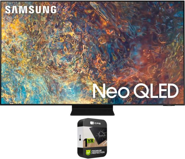 SAMSUNG QN50QN90AAFXZA 50 Inch Neo QLED 4K Smart TV Bundle with Premium 1 YR CPS Enhanced Protection Pack 1