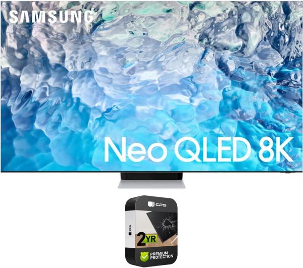 SAMSUNG QN85QN900BFXZA 85 Inch Neo QLED 8K Smart TV 2022 Bundle with Premium 2 YR CPS Enhanced Protection Pack 1