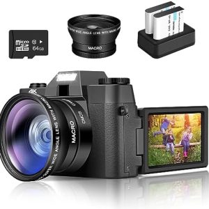 4K Digital Camera for Photography Autofocus, 48MP YouTube Vlogging Camera with 2.8" Screen, 16X Digital Zoom Video Camera Anti-Shake with 32GB SD Card, Compact Point and Shoot Travel Cameras for Gifts 11