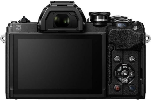 OLYMPUS E-M10 Mark IV Black Micro Four Thirds System Camera M.Zuiko Digital ED 14-42mm F3.5-5.6 EZ kit 20MP Sensor 5-Axis Image Stabilization 4K Video Wi-Fi 7