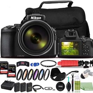 Minolta MND50-BK 48 MP 4K Ultra HD 16X Digital Zoom Digital Camera (Black) Bundle with Deco Photo Point and Shoot Field Bag Camera Case (Black/Red) 11