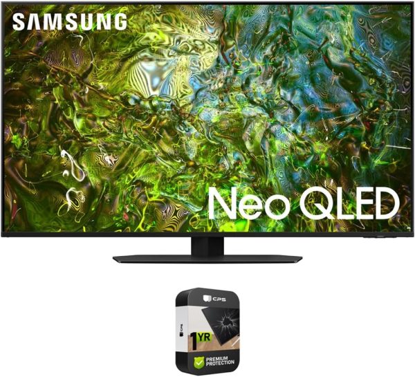 SAMSUNG QN50QN90DA 50 Inch Neo QLED 4K Smart TV (2024) Bundle with 1 YR CPS Enhanced Protection Pack 1