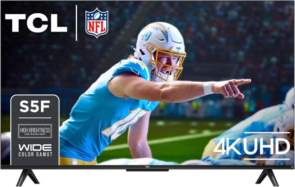 TCL 43-Inch Class S5 UHD 4K LED Smart TV with Fire TV (43S551F, 2024 Model), Dolby Vision, HDR PRO+, Dolby Atmos, Alexa Built-in with Voice Remote, Apple AirPlay 2 Compatibility, Streaming Television 1